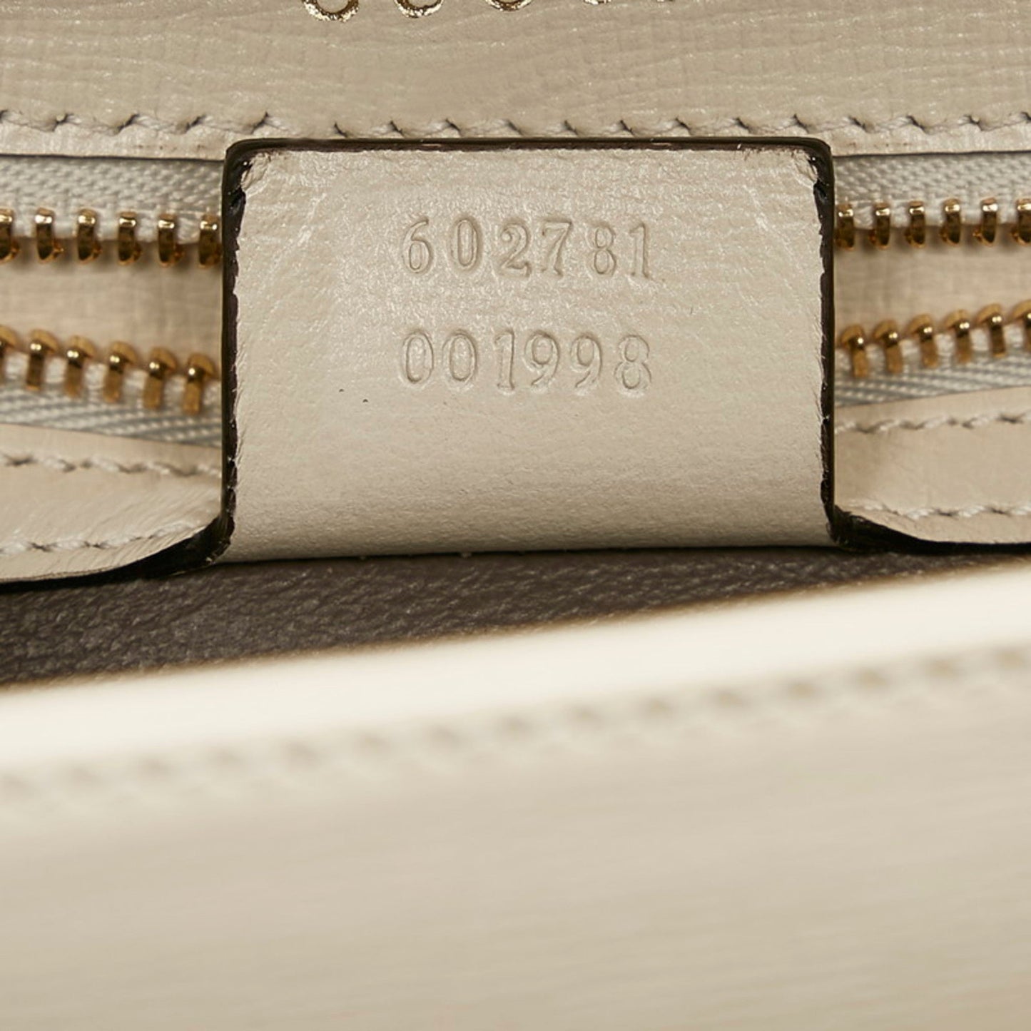 Gucci handbag shoulder bag 602781 white leather ladies Gucci
