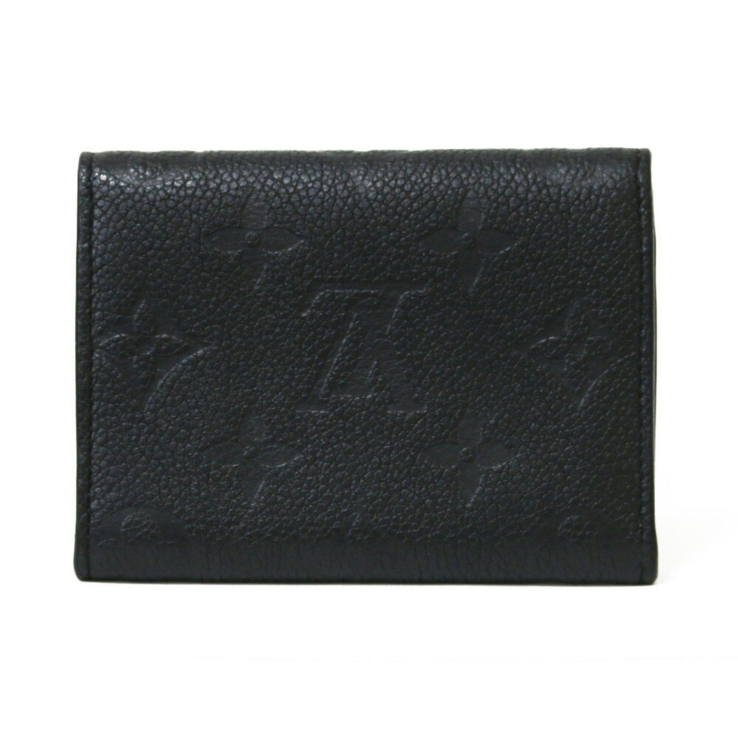 Louis Vuitton Card Case Monogram Amplant Initials Amberop Cult de Visit M58456 Black Ladies