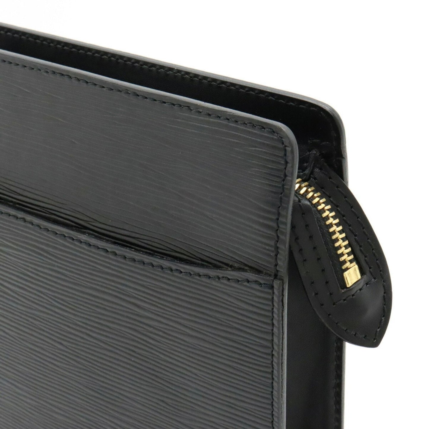 LOUIS VUITTON Epi Pochette Homme Second Bag Clutch Noir Black M52522