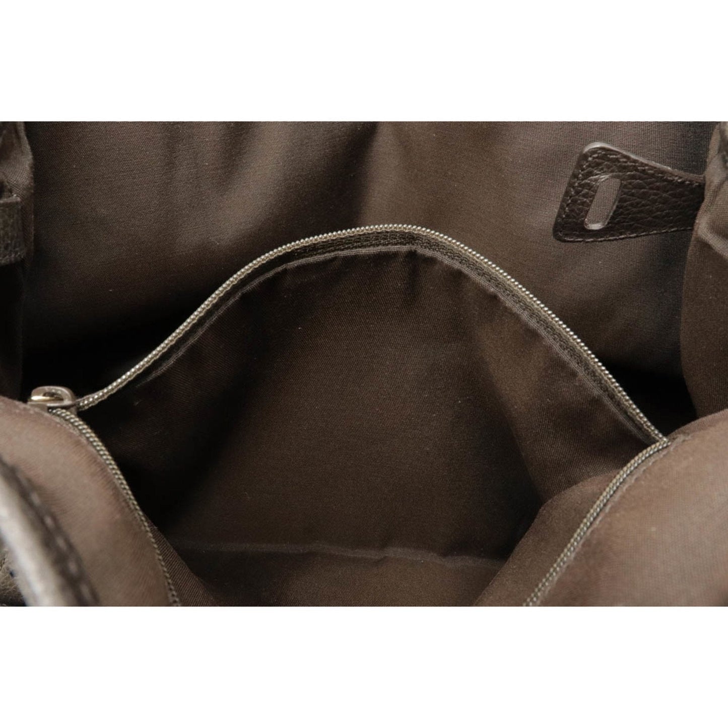 Gucci horsebit shoulder bag leather charcoal brown 336654