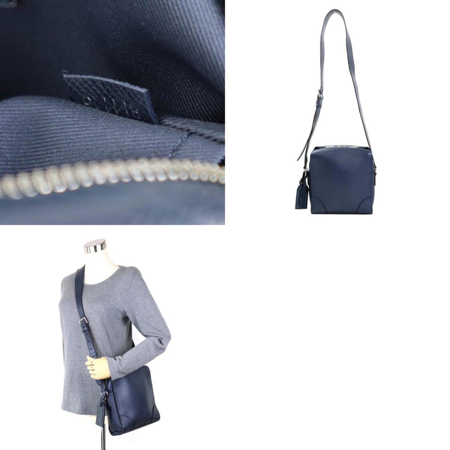 LOUIS VUITTON Crossbody Shoulder Bag Taiga Nikolai Messenger PM Indigo Blue Men's M31021