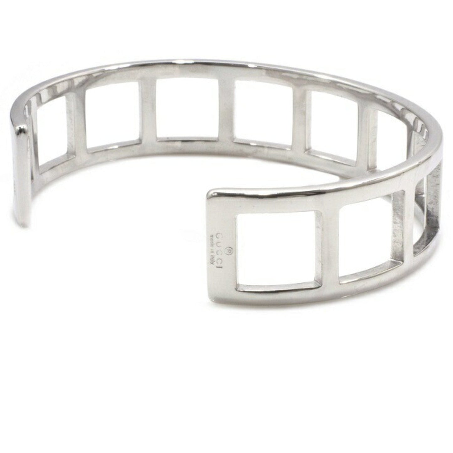Gucci Bangle Silver Ag 925 GUCCI Bracelet Square Breath Unisex