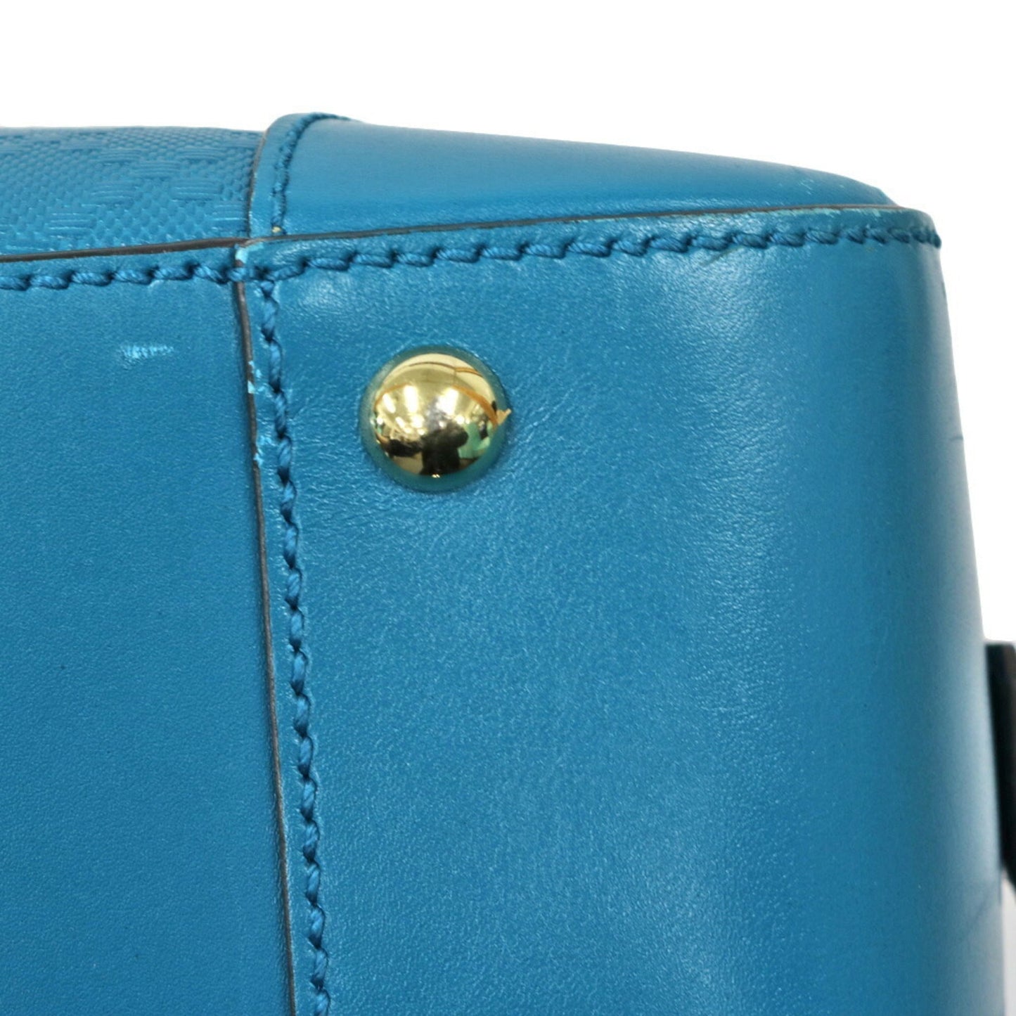 Gucci Shoulder Bag Bright Diamante Handbag Blue Ladies