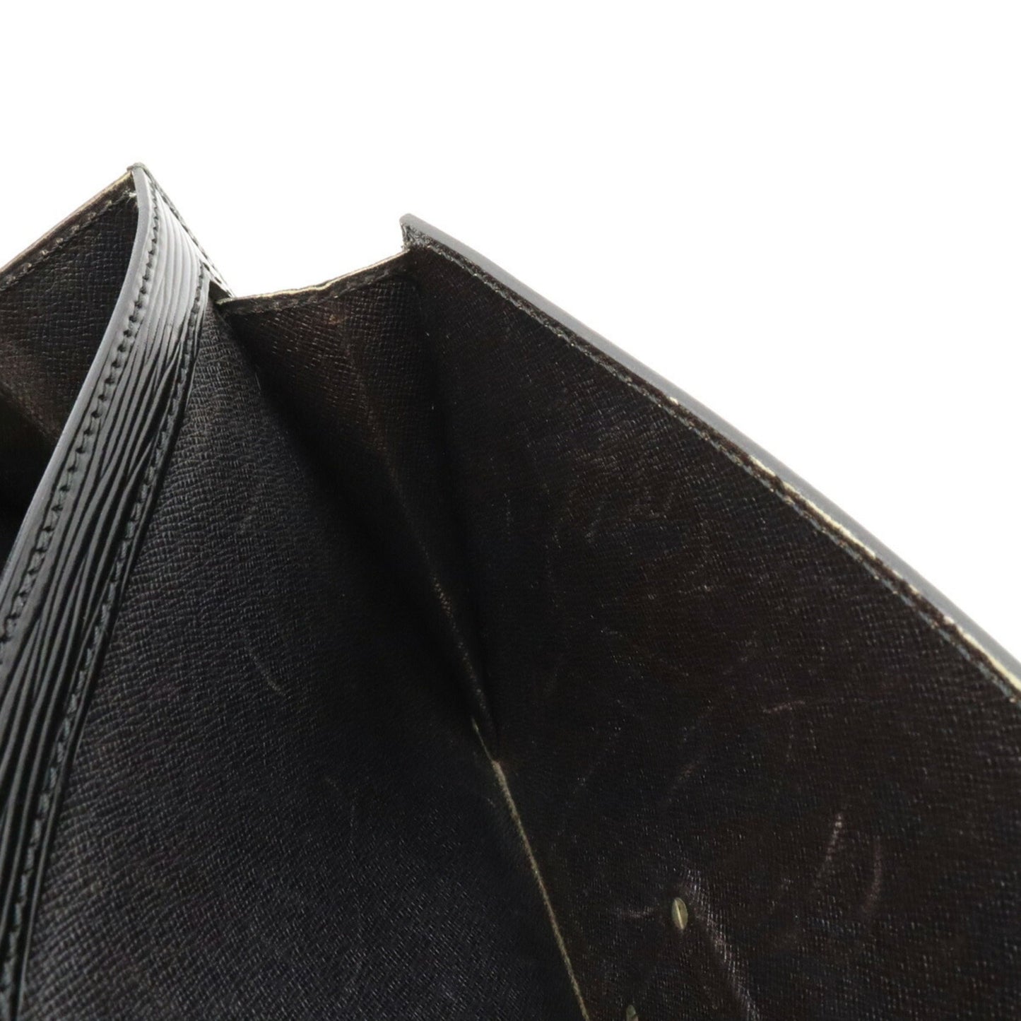 LOUIS VUITTON Epi Pochette Serie Dragonne Second Bag Noir Black Key Missing M52612