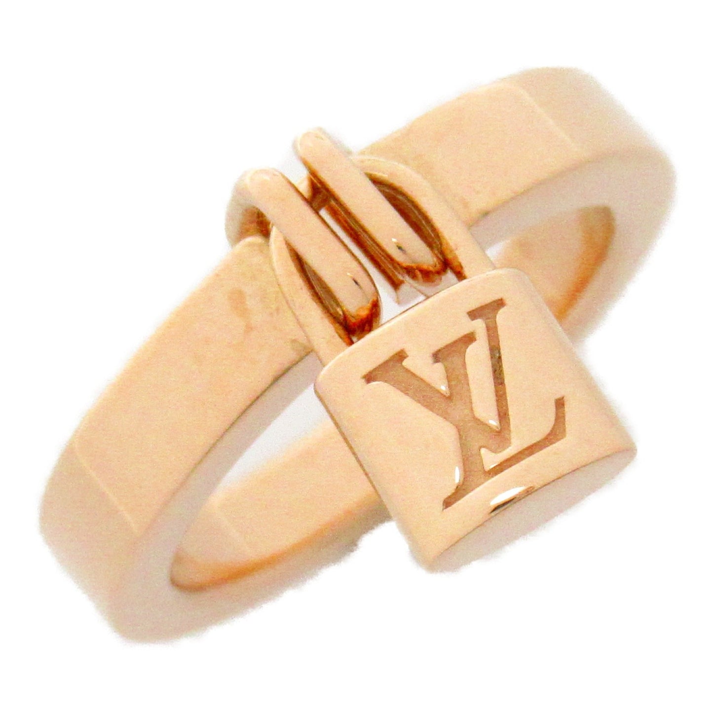 LOUIS VUITTON Bar Lock It Ring PM Ring Gold K18PG[Rose Gold] Gold