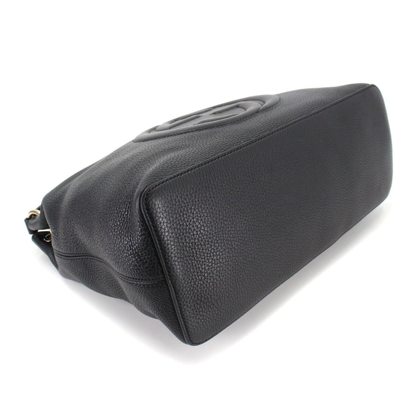 Gucci Soho 2way Shoulder Bag Leather Black 536194 Gold Hardware SOHO