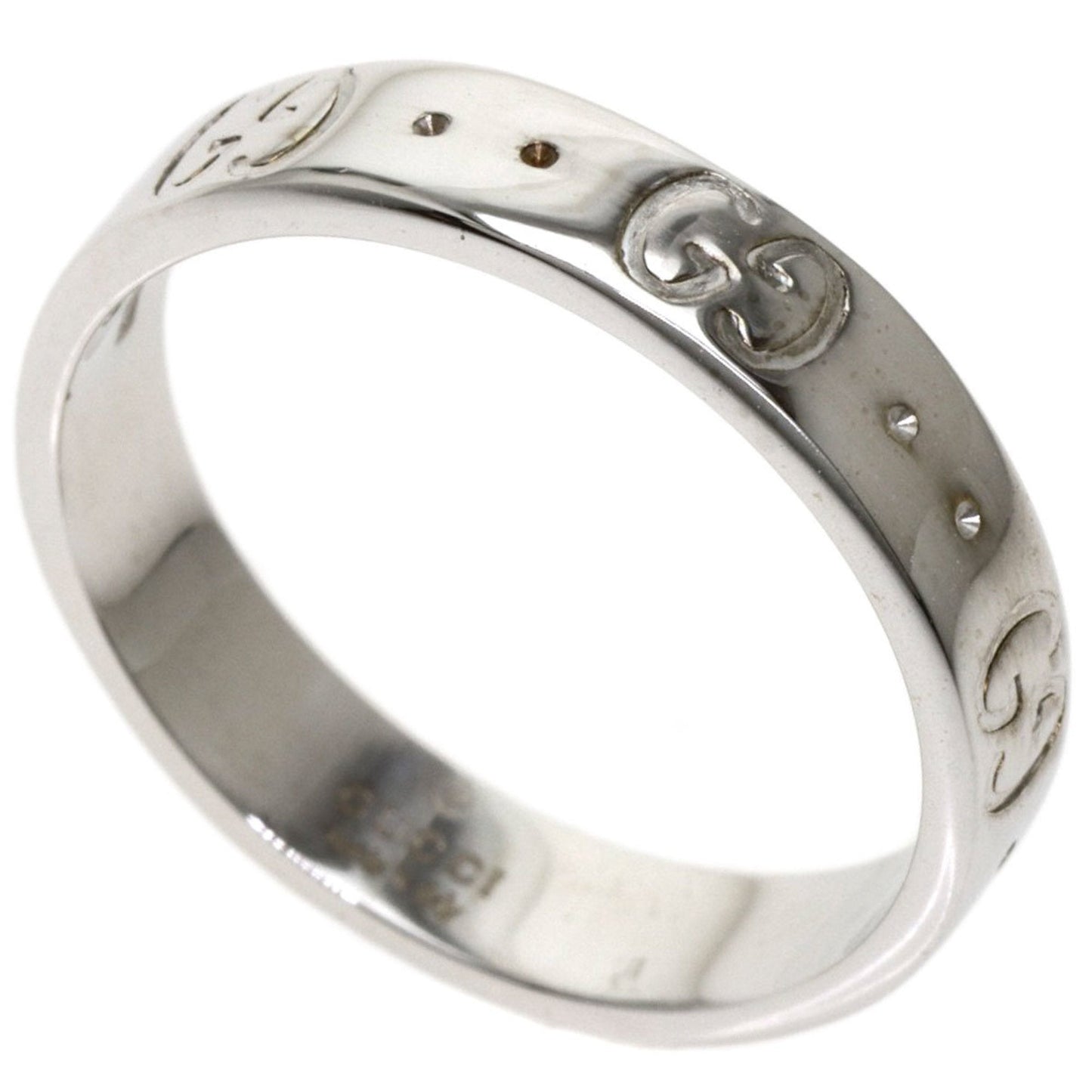 Gucci Icon #13 Ring K18 White Gold Ladies GUCCI