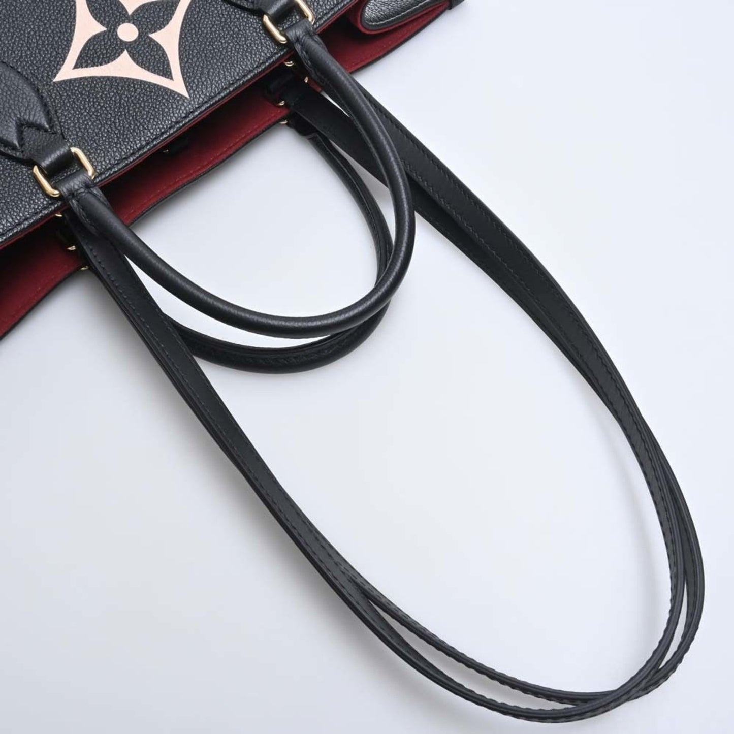 LOUIS VUITTON Empreinte Bicolor On the Go GM Handbag M45945 Black Ladies