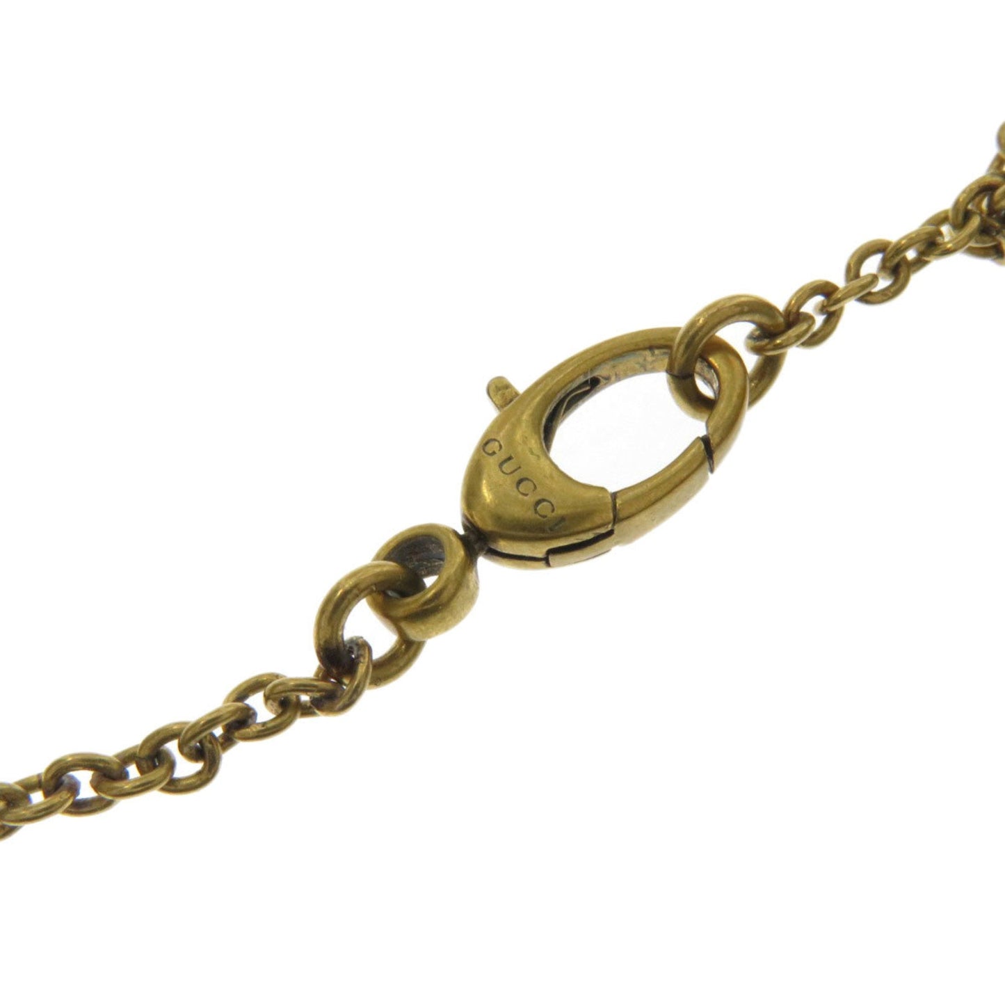 Gucci Interlocking G Long Necklace Flower Motif Ladies GUCCI