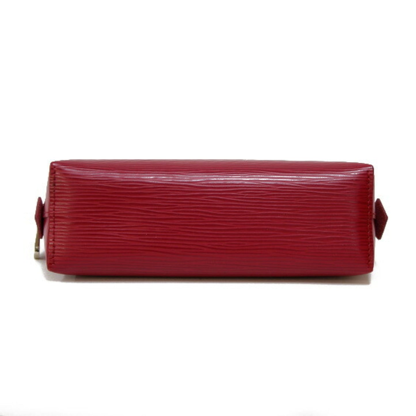 LOUIS VUITTON Epi Pochette Tick Leather Fuchsia Engine Makeup Pouch Louis Vuitton Women's Men's