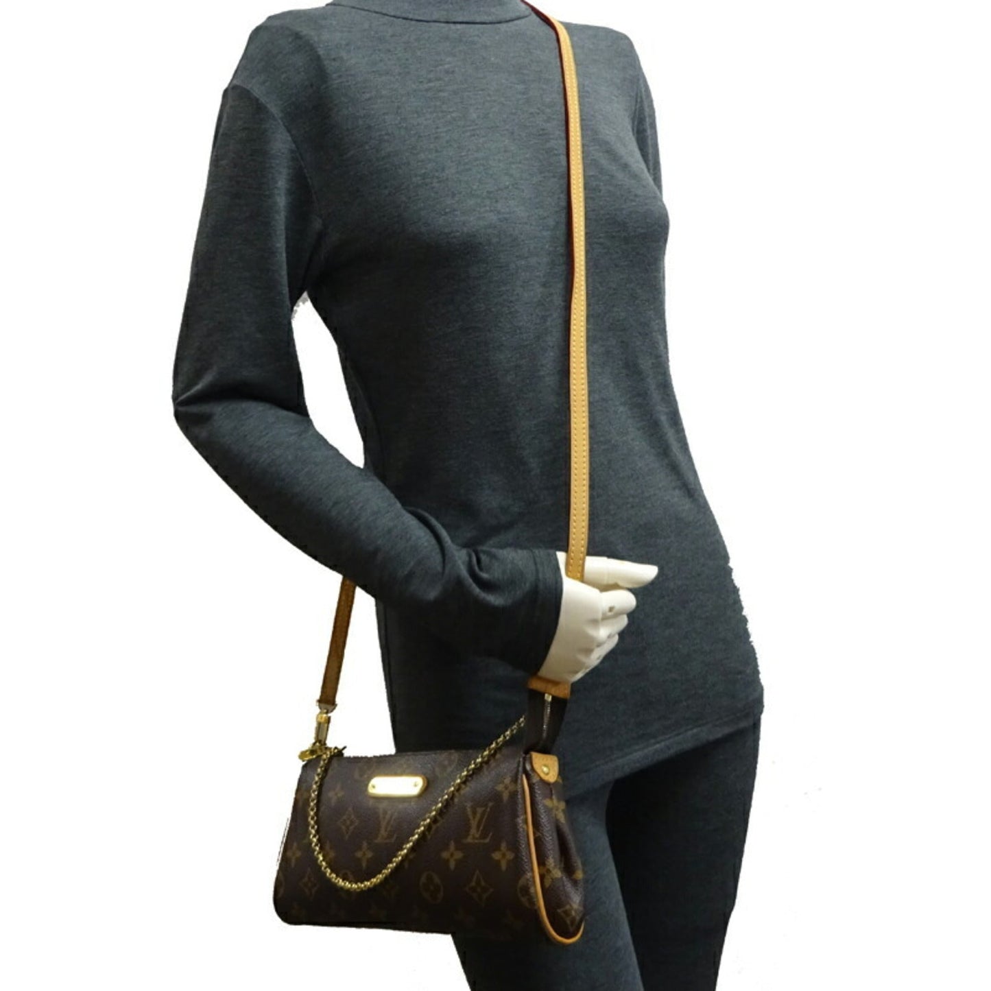 Louis Vuitton Eva Women's Pouch M95567() Monogram Brown