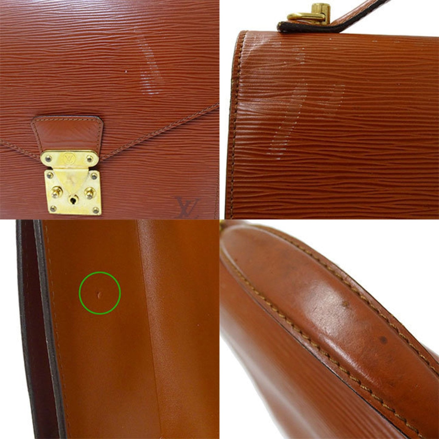 Louis Vuitton Bag Epi Women's Handbag 2way Monceau Kenya Brown M52123 Respect for the Aged Day