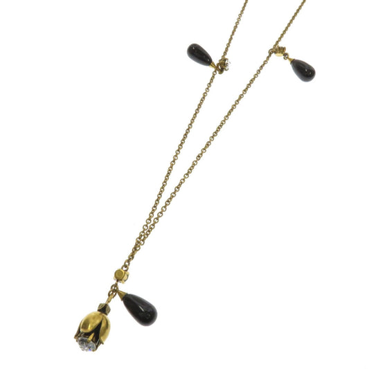 Gucci Interlocking G Long Necklace Flower Motif Ladies GUCCI