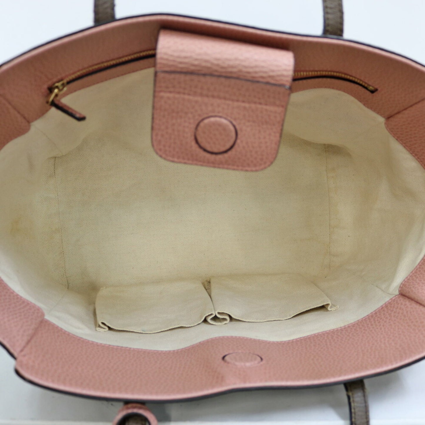 Gucci Shoulder Bag Brown Pink Ladies