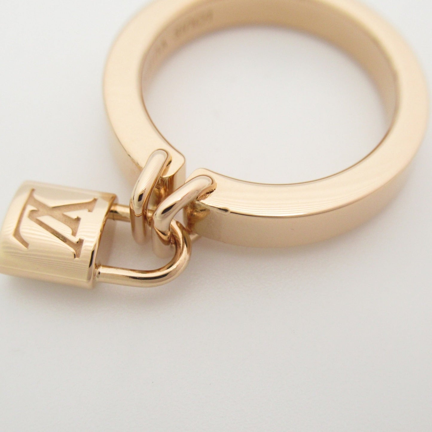 LOUIS VUITTON Bar Lock It Ring PM Ring Gold K18PG[Rose Gold] Gold