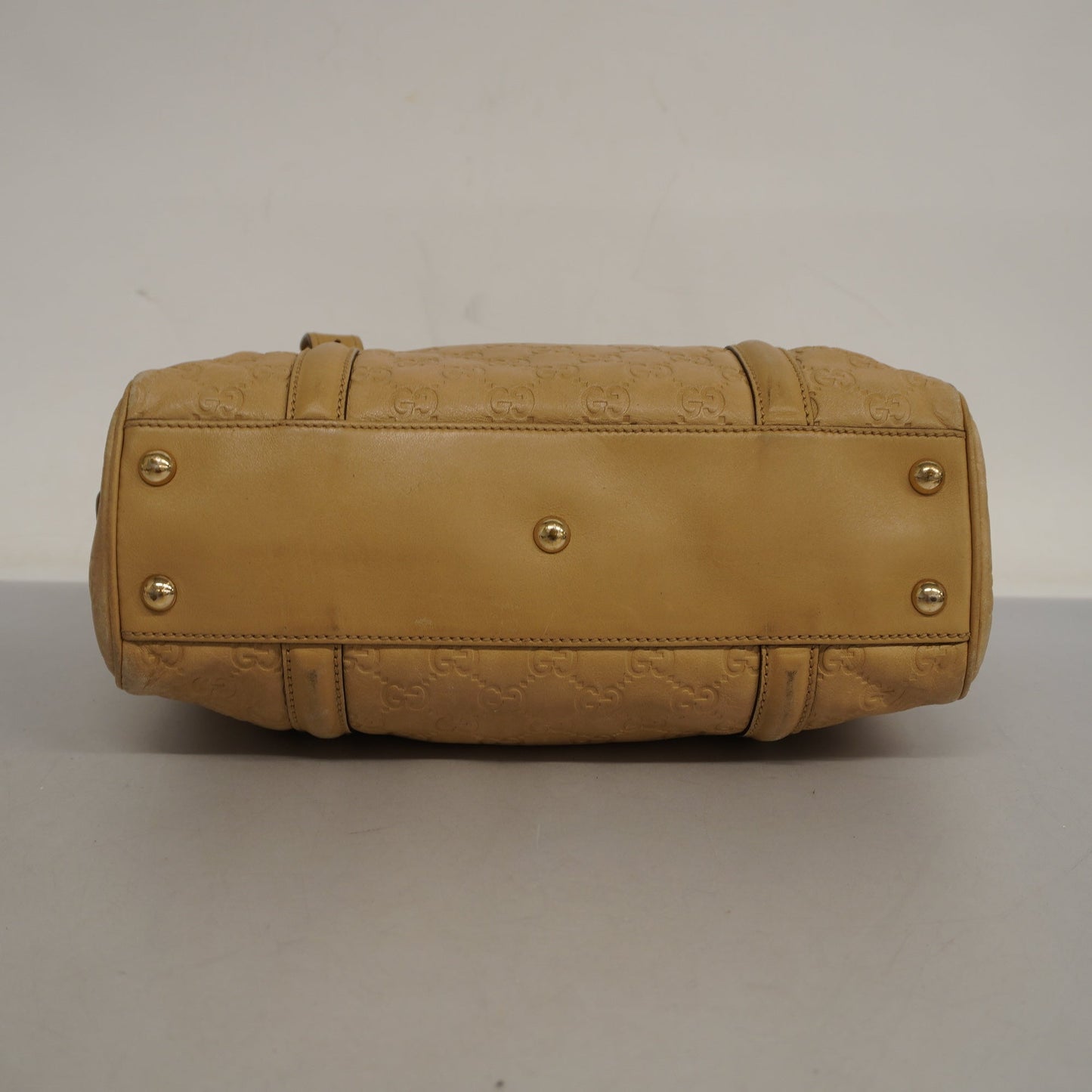 GUCCI ssima Handbag 170009 Women's Leather Handbag Beige