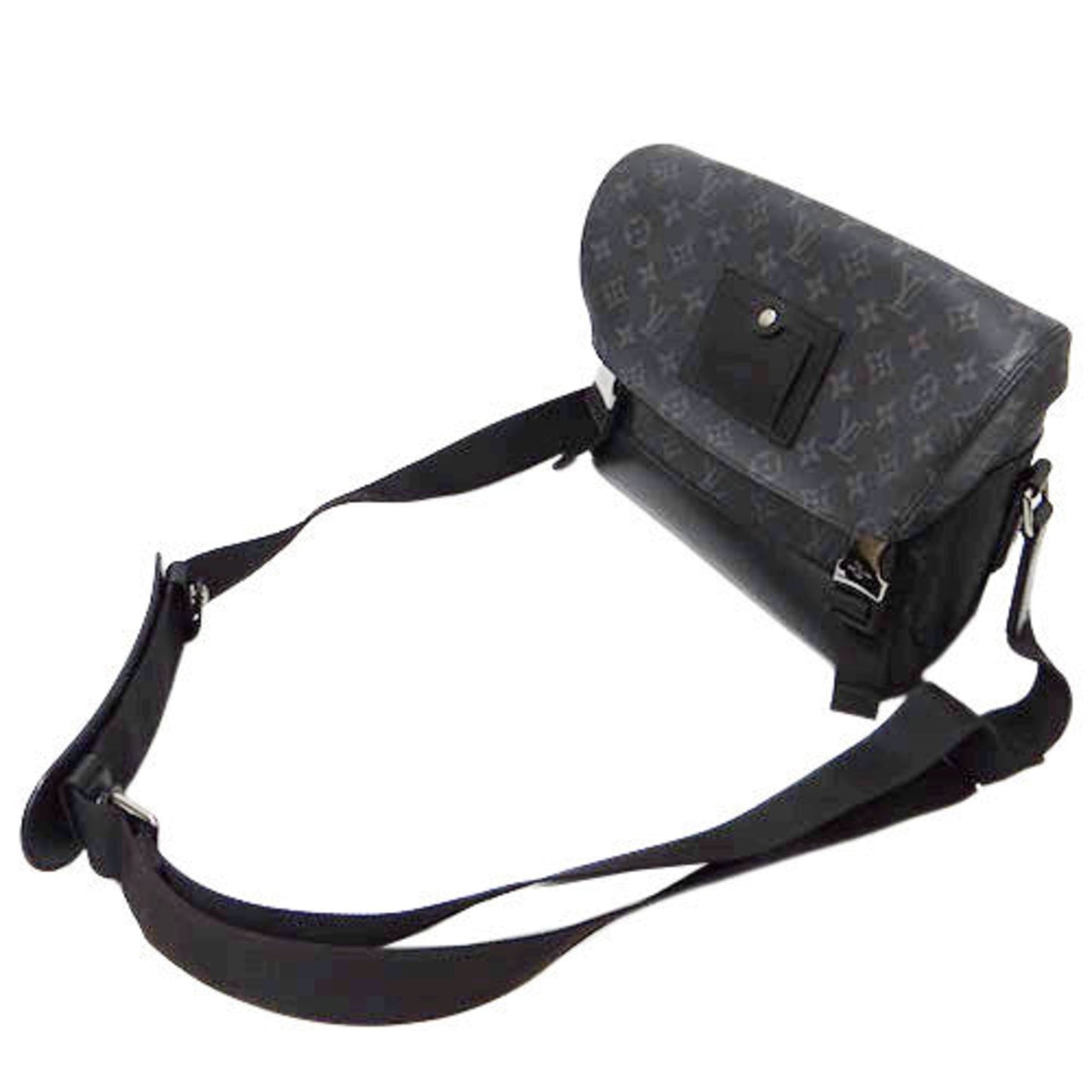 LOUIS VUITTON Bag Monogram Eclipse Men's Shoulder Voyage PM M40511 Gray Black