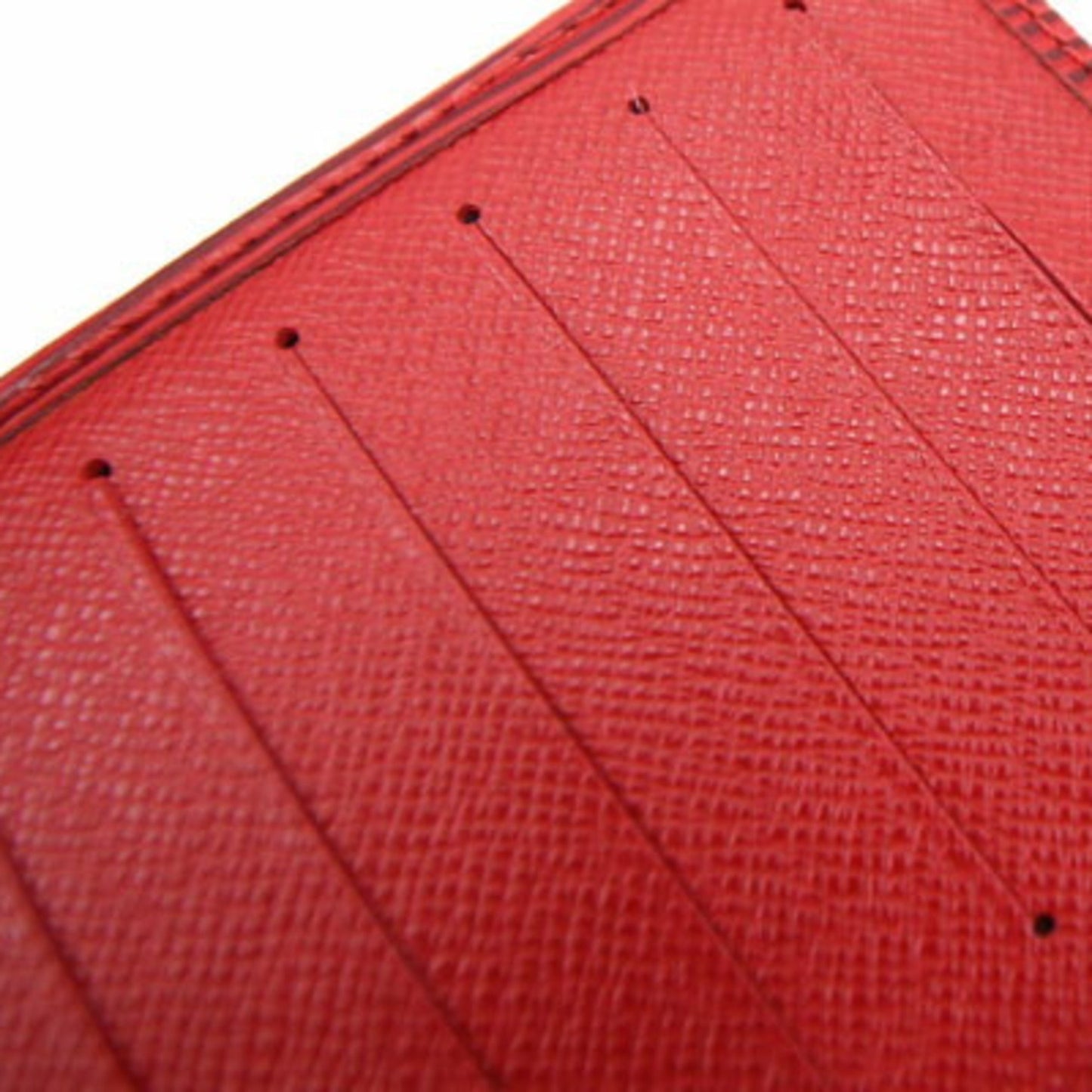 Louis Vuitton Bifold Clasp Long Wallet Epi Continental Viennois M63257 Castilian Red Ladies LOUIS VUITTON