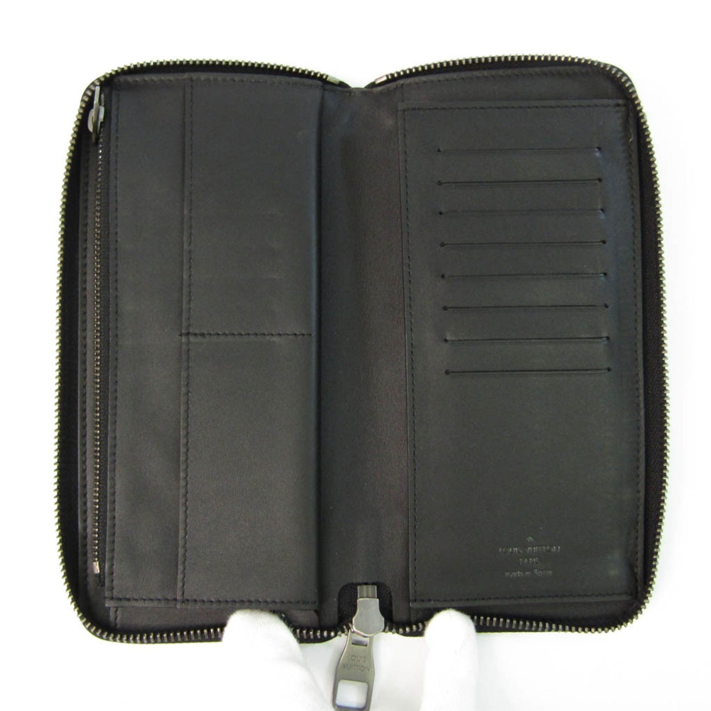 Louis Vuitton Damier Infini Zippy Wallet Vertical N63548 Men's Damier Infini Long Wallet (bi-fold) Onyx