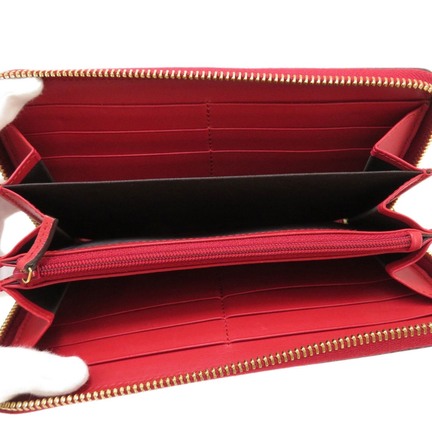 Gucci 506279 GG Supreme Long Wallet PVC Women's