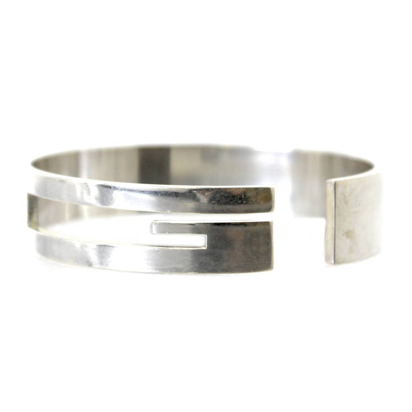 Gucci logo G branded bangle sterling silver