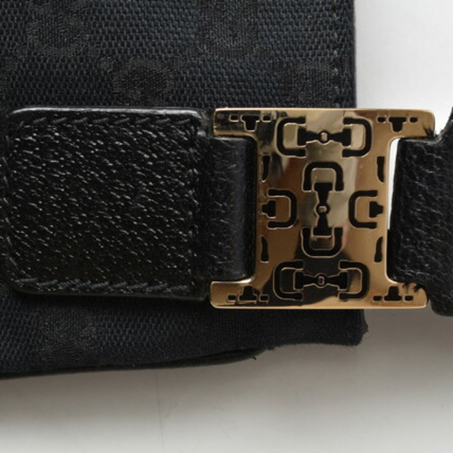 Gucci Messenger Bag Shoulder GG Canvas Black 145809