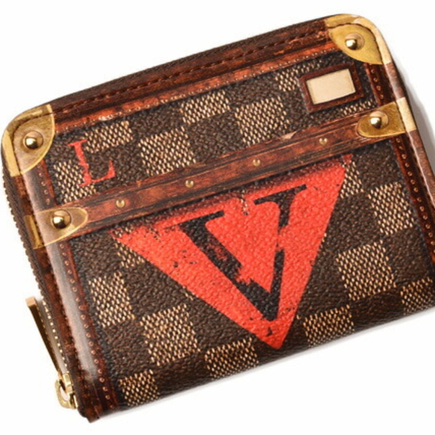 Louis Vuitton Coin Purse Card Case Isetan Store Limited LOUIS VUITTON Folded Wallet Zippy Trunk Time M63834