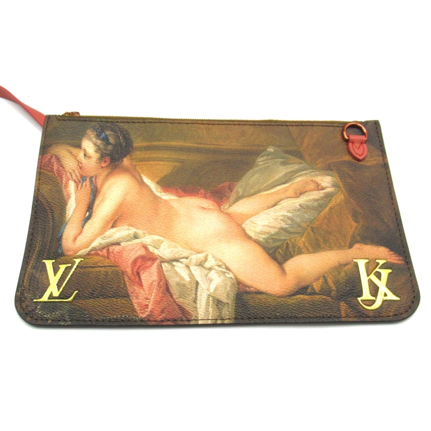 LOUIS VUITTON BOUCHER Neverfull MM Pink Beige Poppy petal Masters collection PVC coated canvas M43357