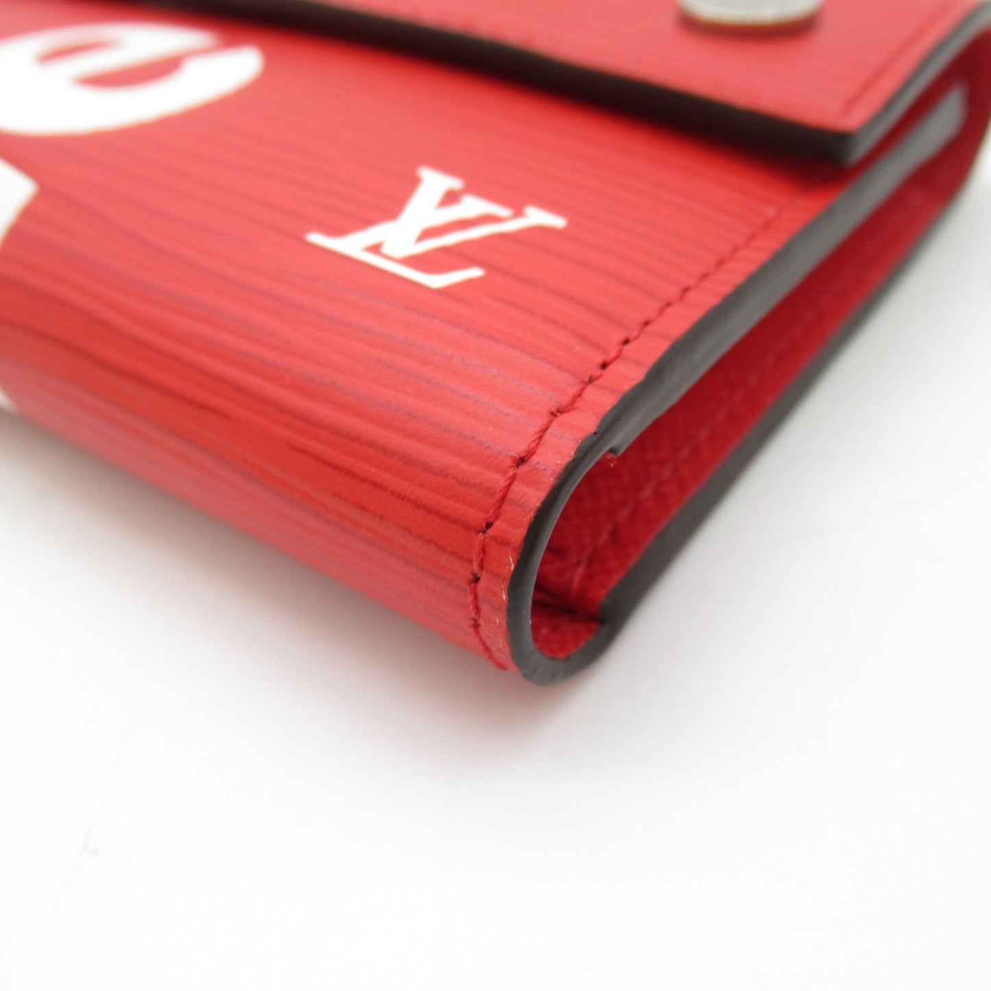 LOUIS VUITTON Chain Wallet [Supreme] Red Epi leather M67755