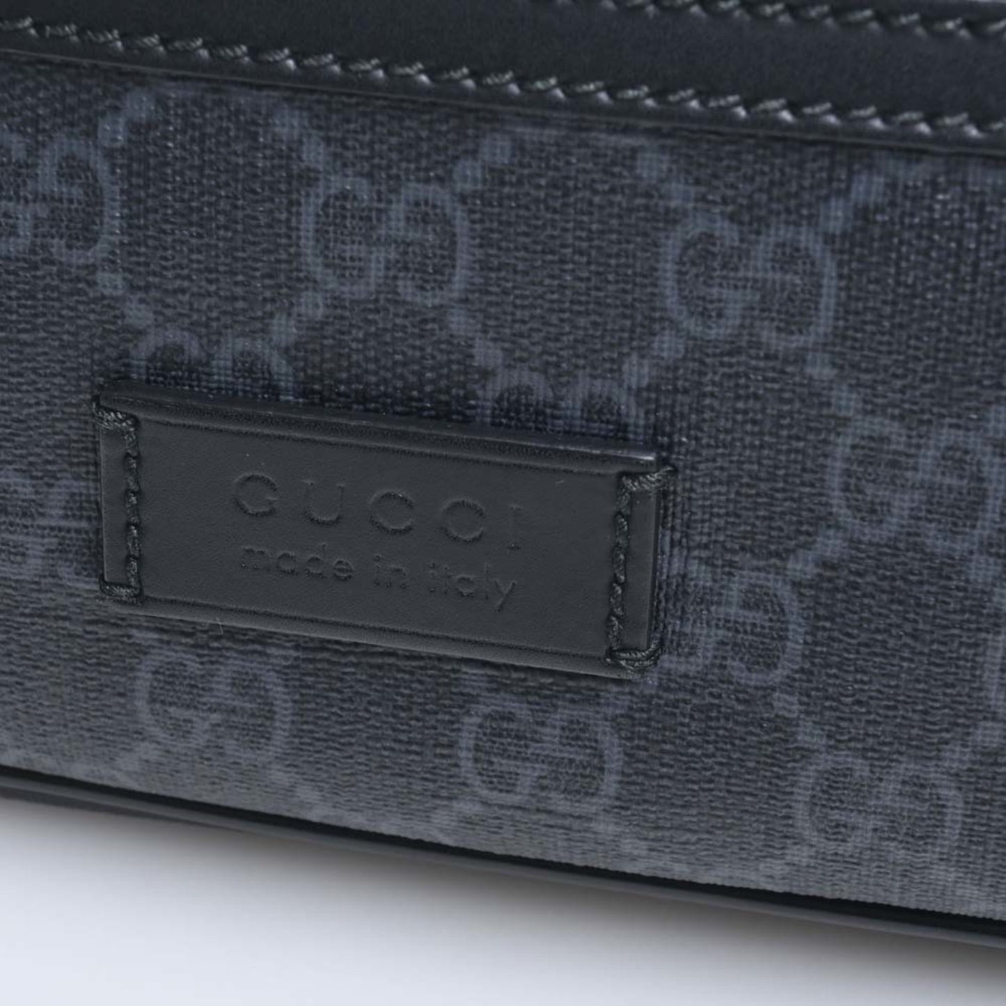GUCCI GG Supreme Soft Belt Bag Waist 474293 Black Men's