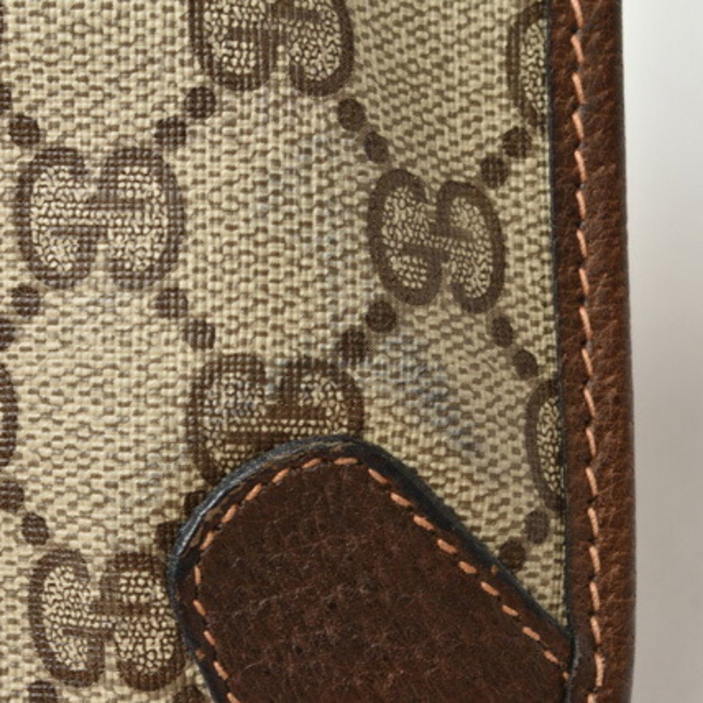 Gucci Clutch Pouch/Multi Pouch GUCCI GG Supreme Brown/Beige Webline