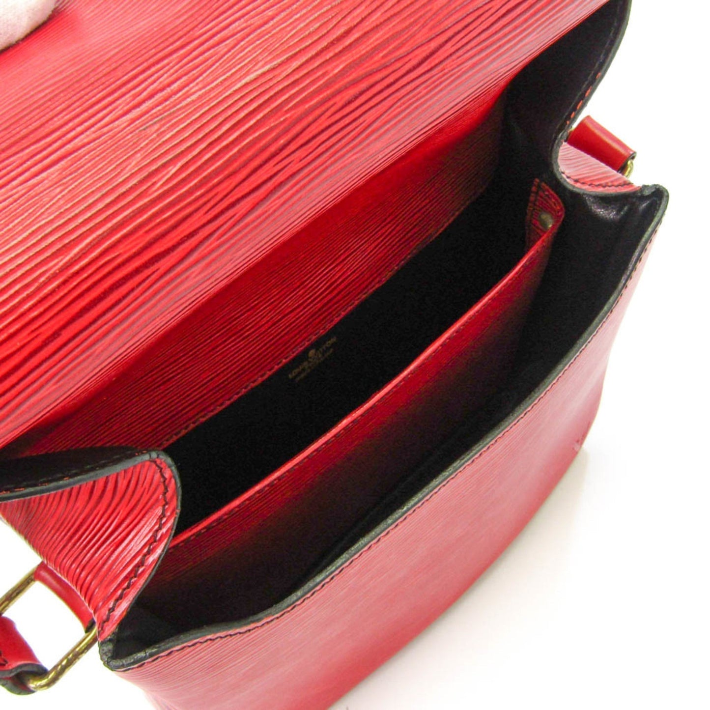 Louis Vuitton Epi Cartouchiere M52247 Women's Shoulder Bag Castilian Red