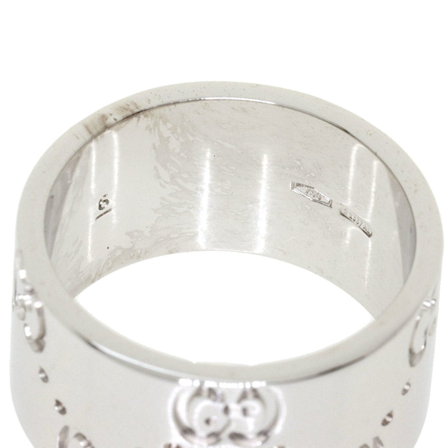 Gucci Icon # 6 Ring / K18 White Gold Ladies GUCCI