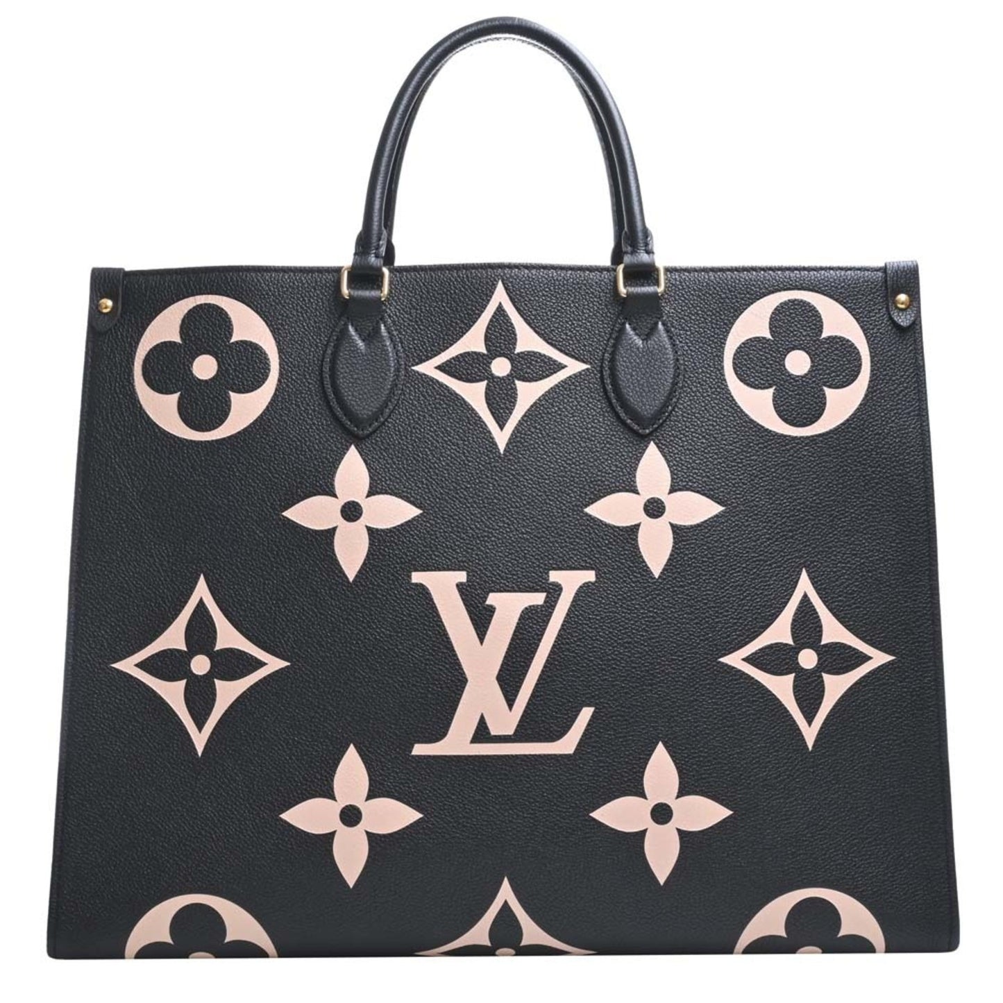 LOUIS VUITTON Empreinte Bicolor On the Go GM Handbag M45945 Black Ladies