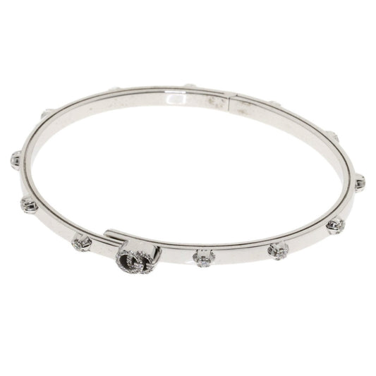 Gucci GG Running Diamond # 16 Bracelet K18 White Gold Ladies GUCCI