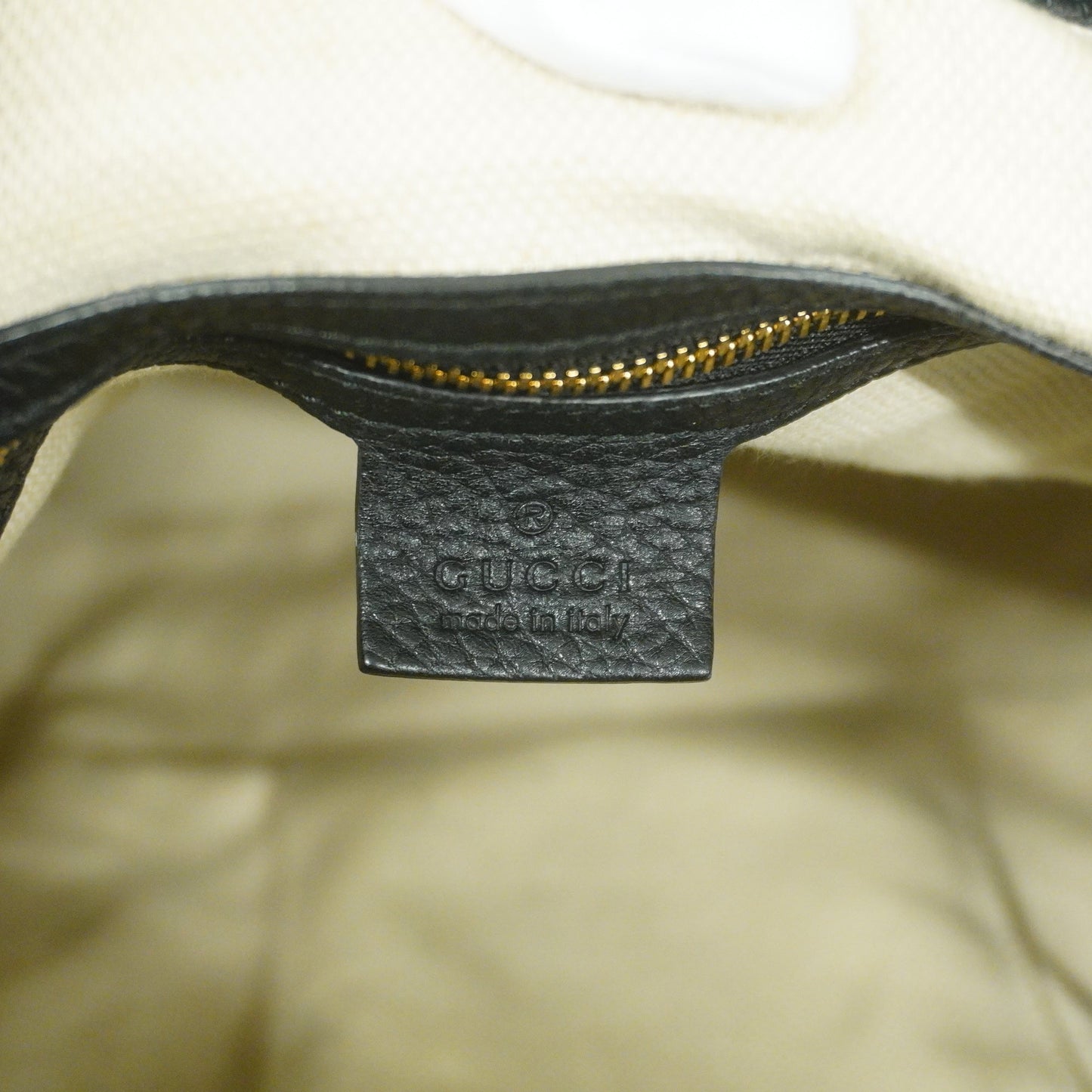 GUCCIAuth  Soho Shoulder Bag 536194 Women's Leather Shoulder Bag Black