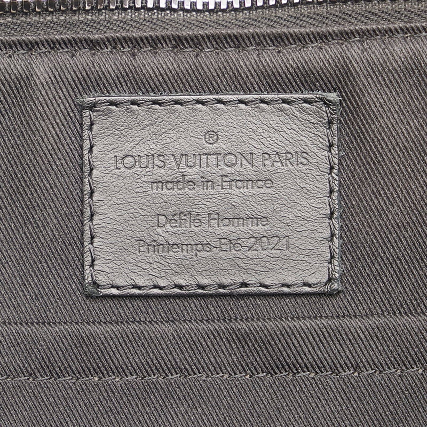 Louis Vuitton Damier Distorted City Keepall Shoulder Bag M57417 Black Grain Leather Men's LOUIS VUITTON