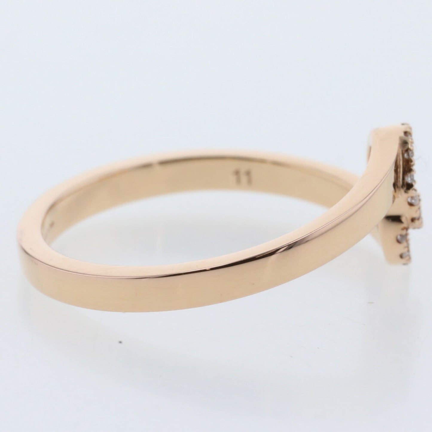 Gucci Ring GG Diamond K18 Pink Gold No. 11 Ladies GUCCI K21001204