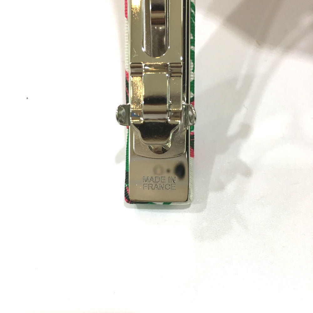 HERMES Valletta silk white hair accessory Overall handle Women Used