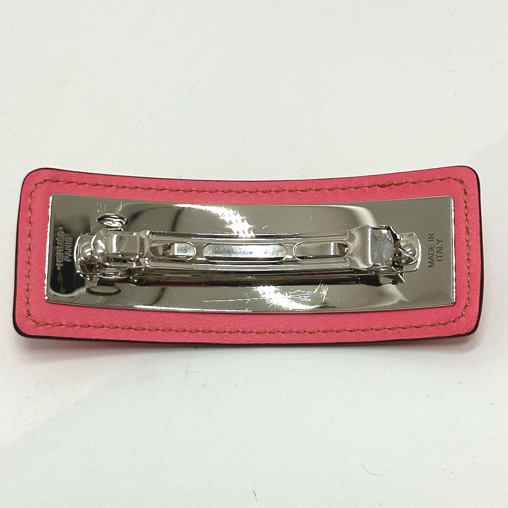 HERMES Valletta leather pink Braid Glen Women Used