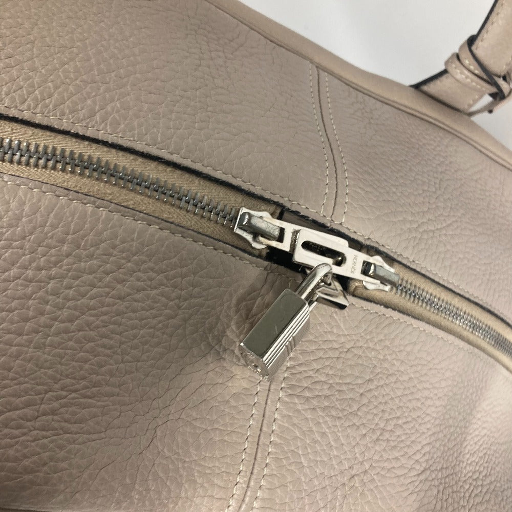 HERMES Boston Duffel bag Taurillon Clemence beige Victoria 2 35