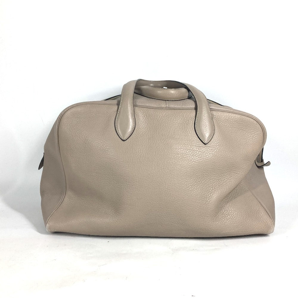 HERMES Boston Duffel bag Taurillon Clemence beige Victoria 2 35