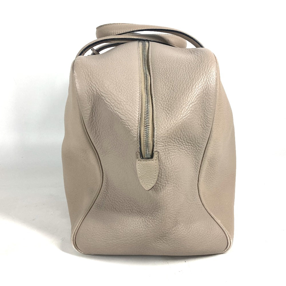HERMES Boston Duffel bag Taurillon Clemence beige Victoria 2 35