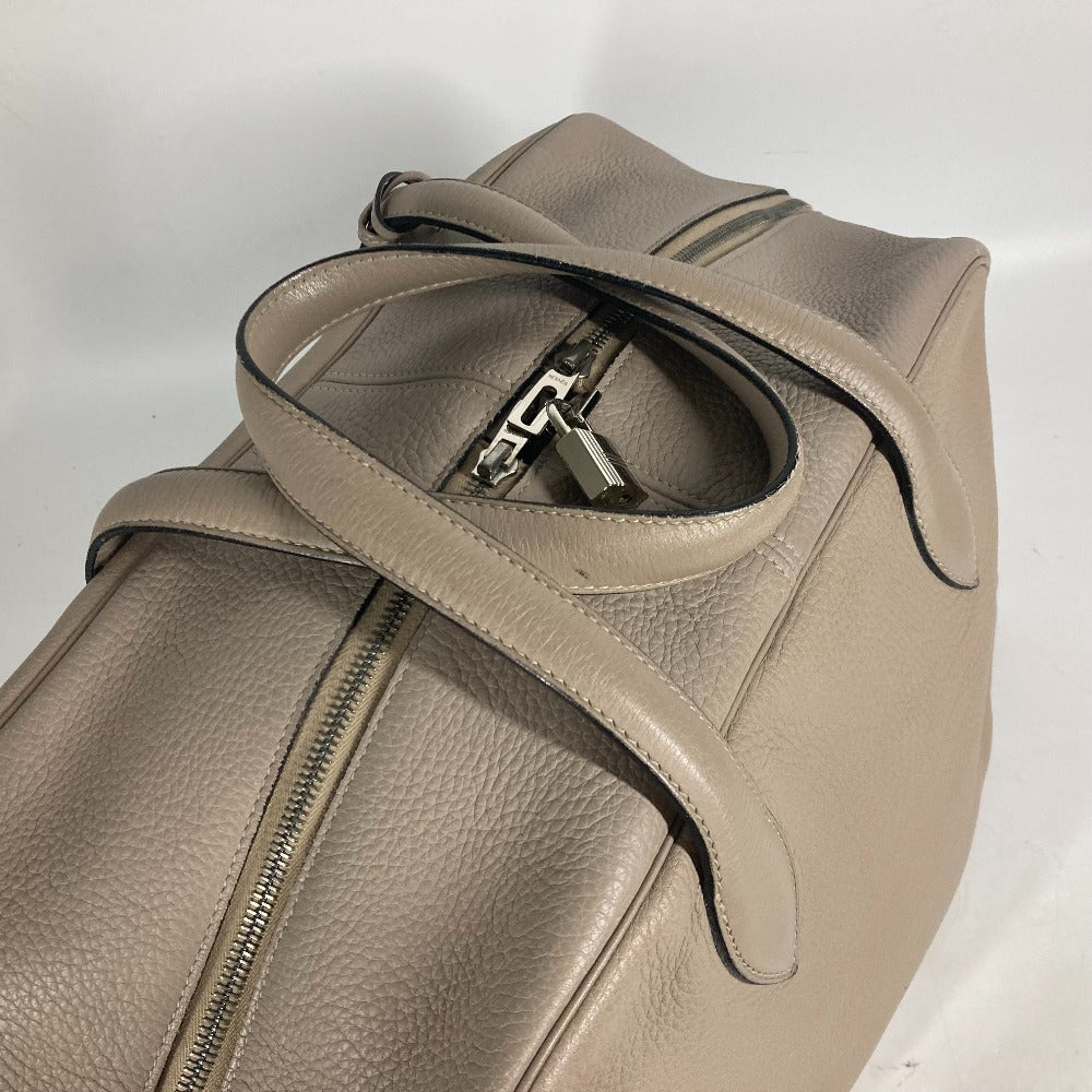 HERMES Boston Duffel bag Taurillon Clemence beige Victoria 2 35