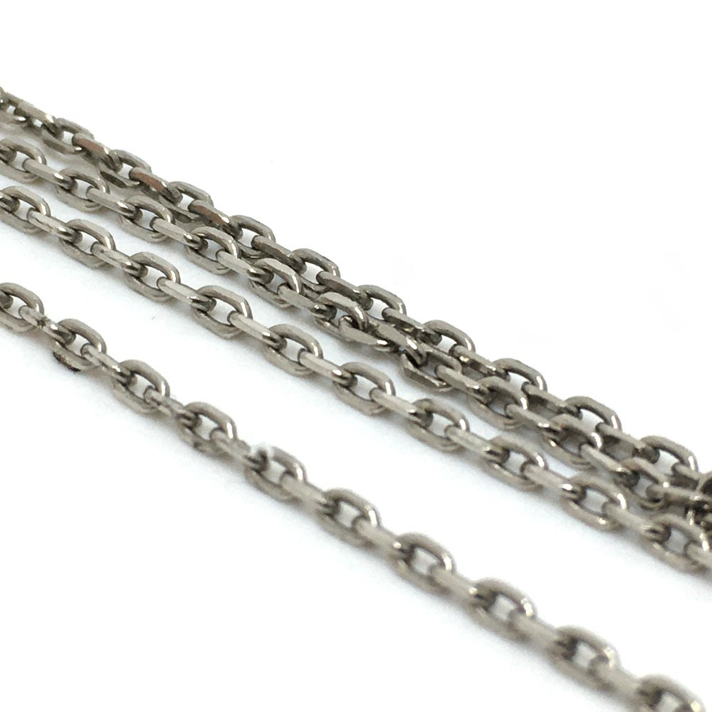 HERMES Necklace metal Pink x Silver H motif Eileen unisex(Unisex) Used