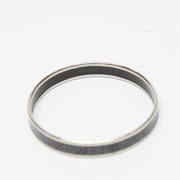 HERMES Bangle Other Silverx black MADE IN AUSTRIA + D Women Used