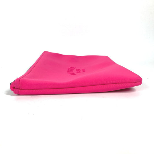 HERMES Pouch polyamide pink Neoban MM logo