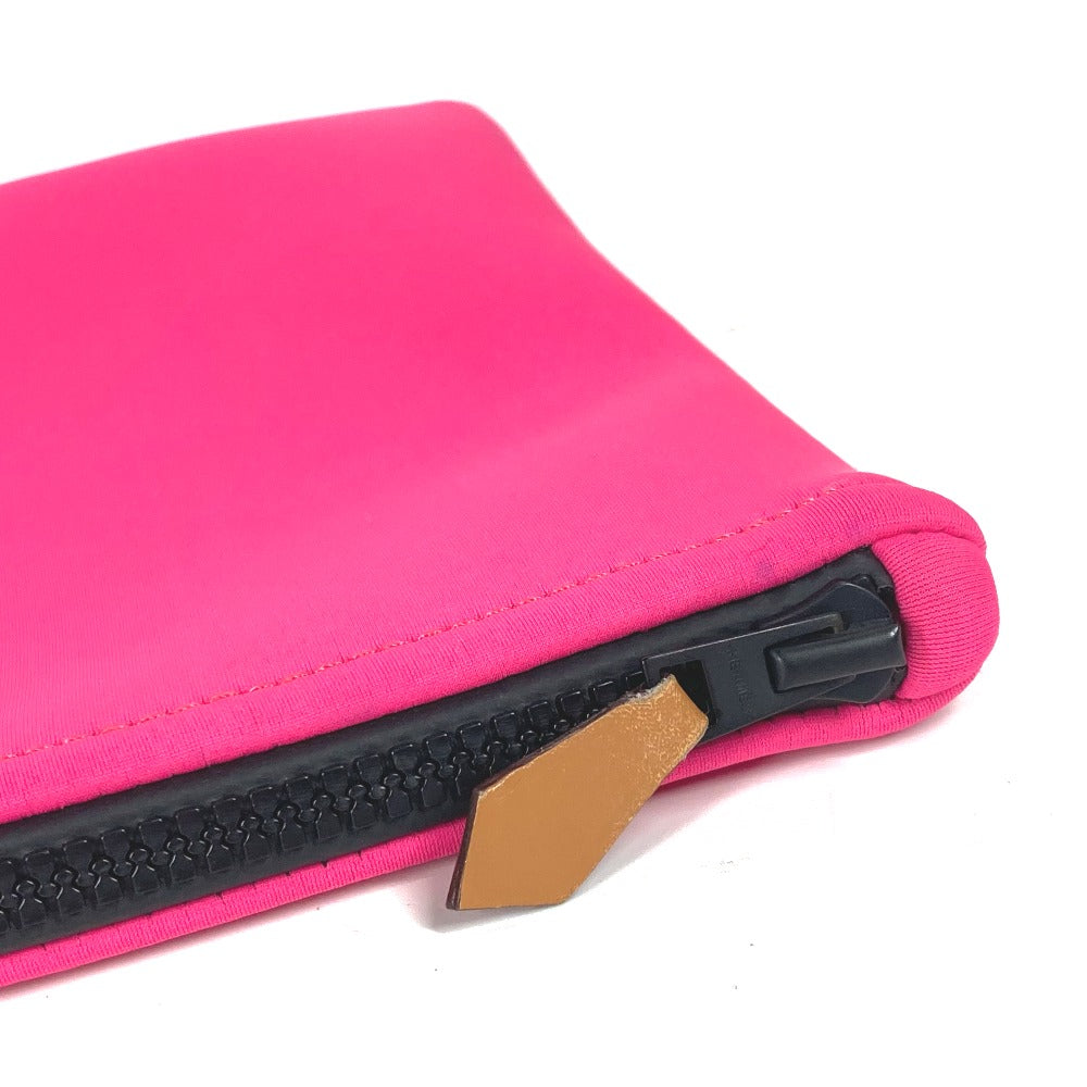 HERMES Pouch polyamide pink Neoban MM logo