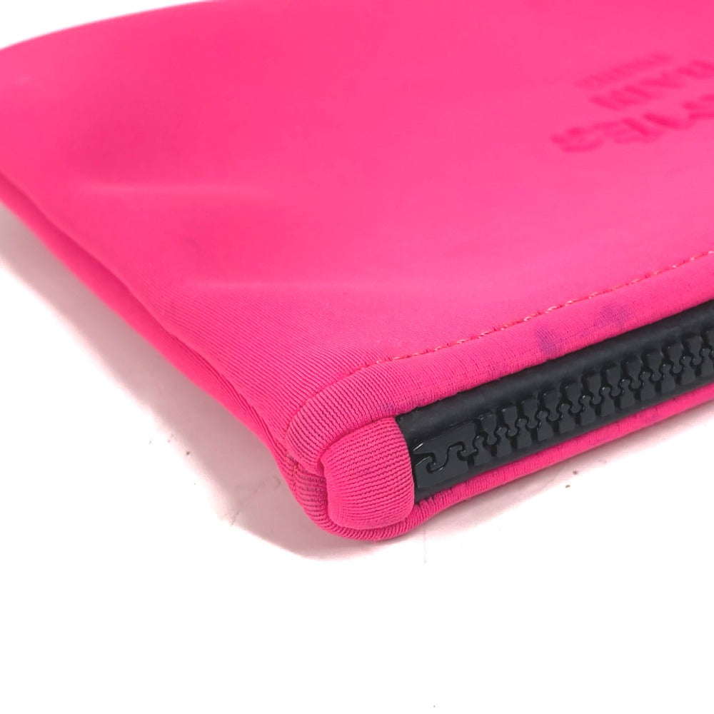 HERMES Pouch polyamide pink Neoban MM logo