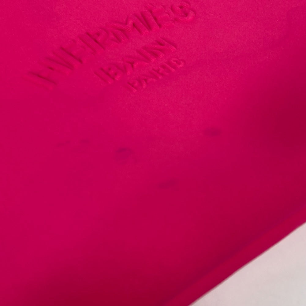 HERMES Pouch polyamide pink Neoban MM logo